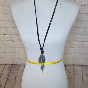 Premier Designs Black and Silver Statement Necklace